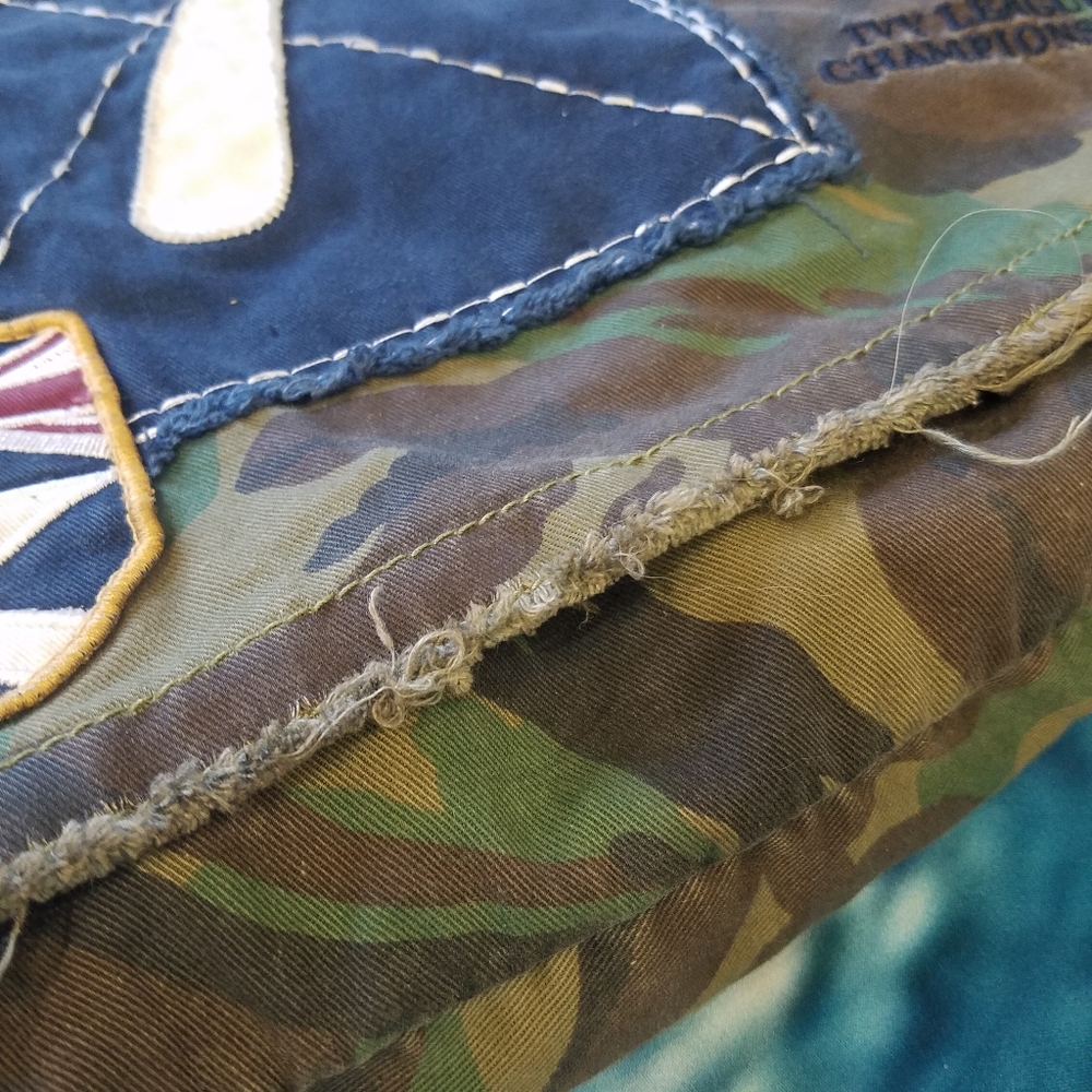 Camo Messenger Bag with Patches - Picture 4 of 15